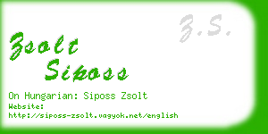 zsolt siposs business card